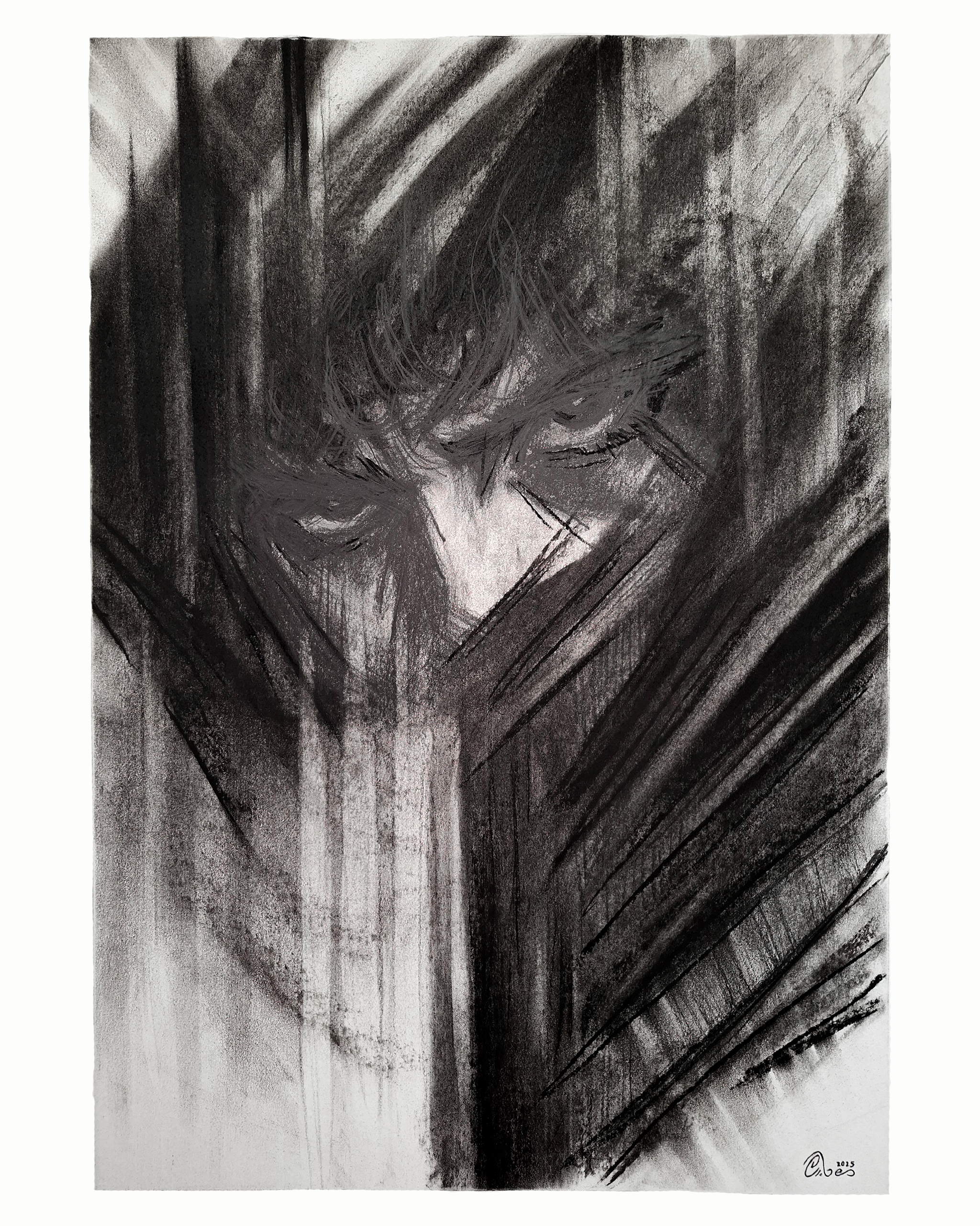 Silence In The Gaze | Original Drawing