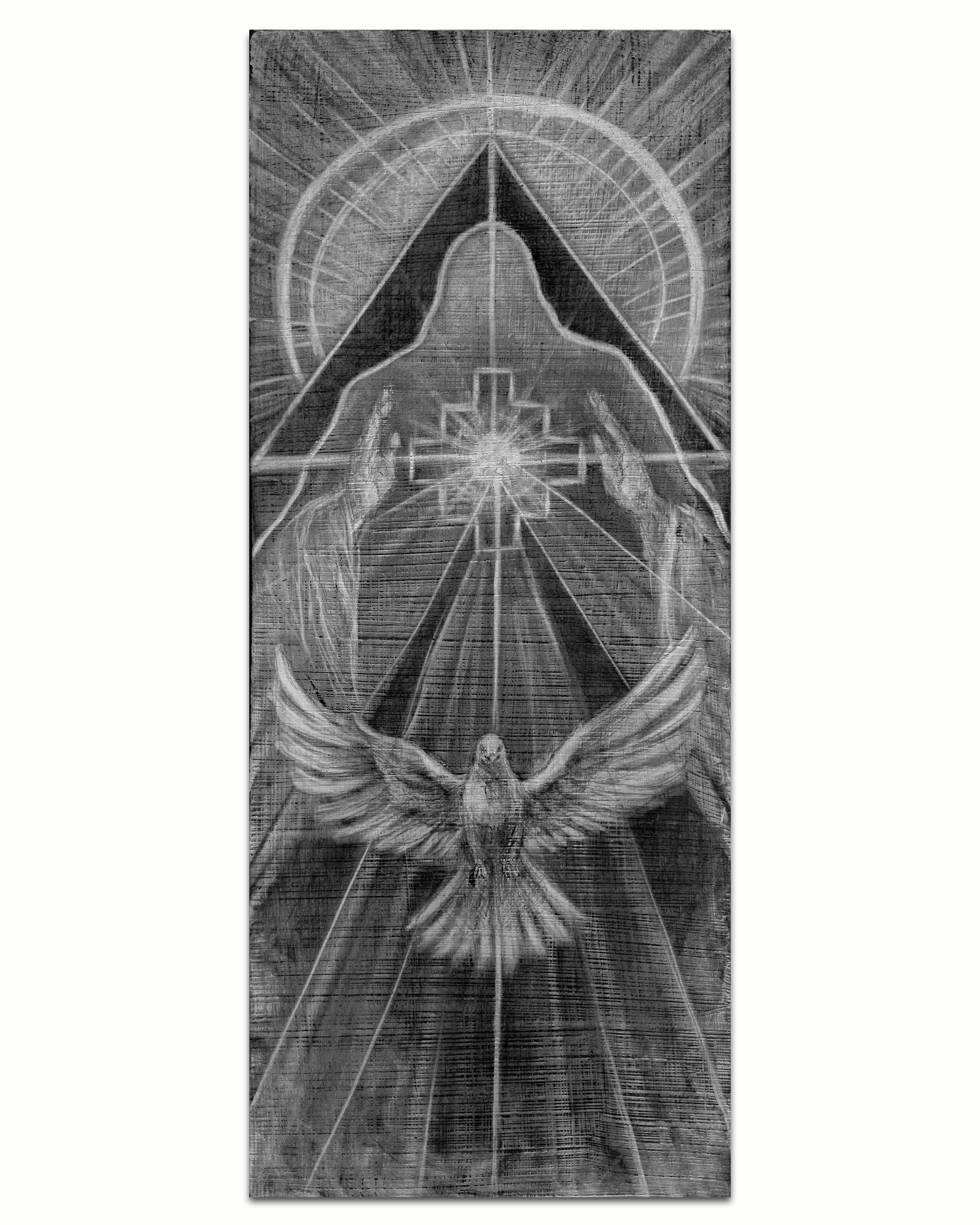 It Is Not in the Nature of Darkness to Overcome the Light | Original Drawing