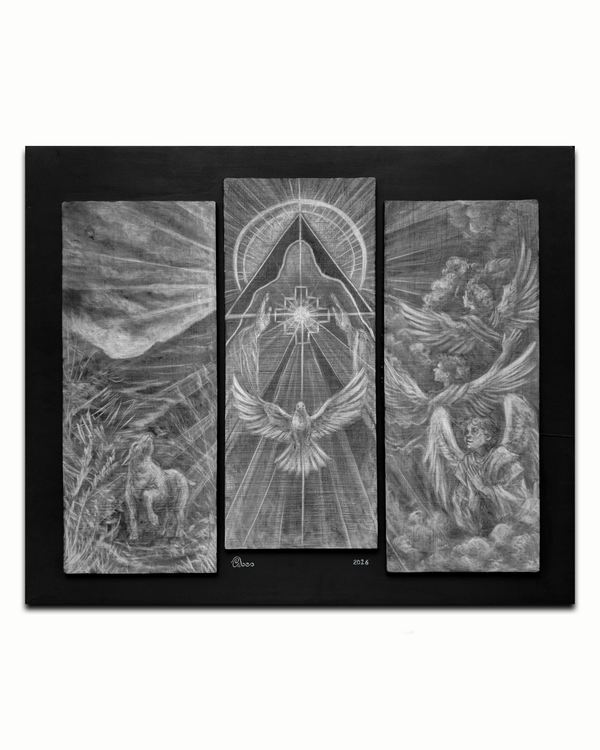 It Is Not in the Nature of Darkness to Overcome the Light | Original Drawing