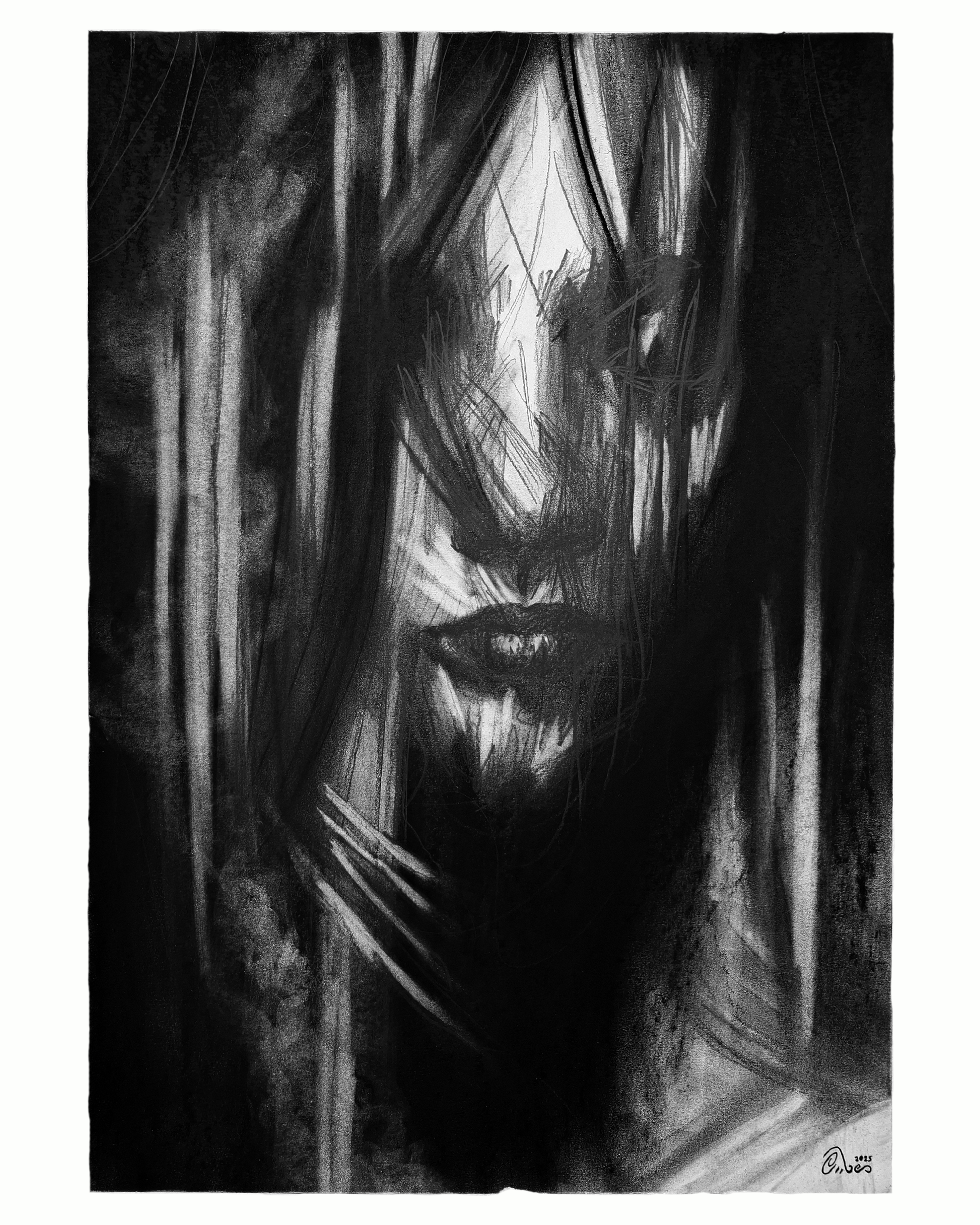 Veil of Dissonance | Original Drawing