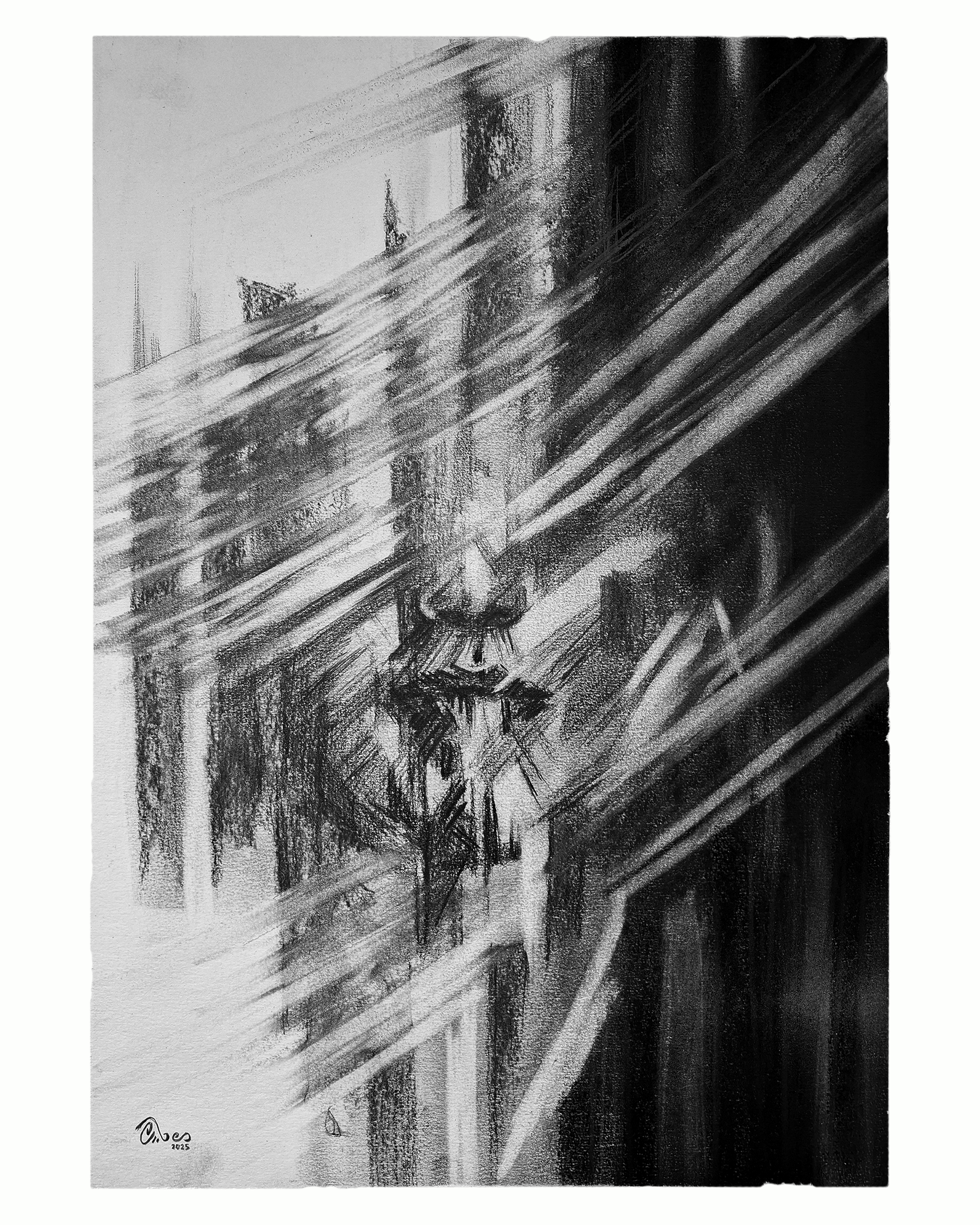 Through The Glass | Original Drawing