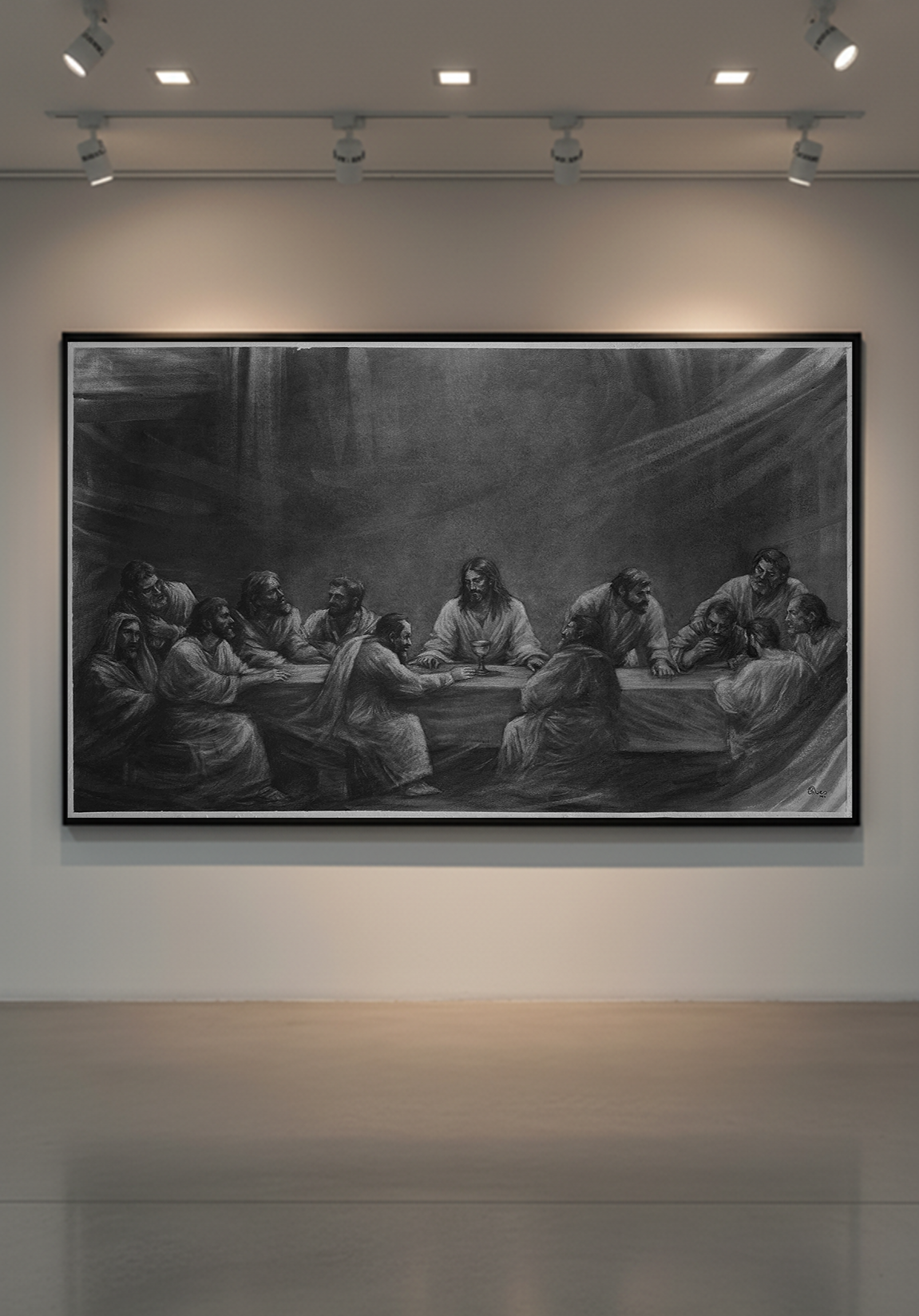 Bread, Wine & Silver | Original Drawing