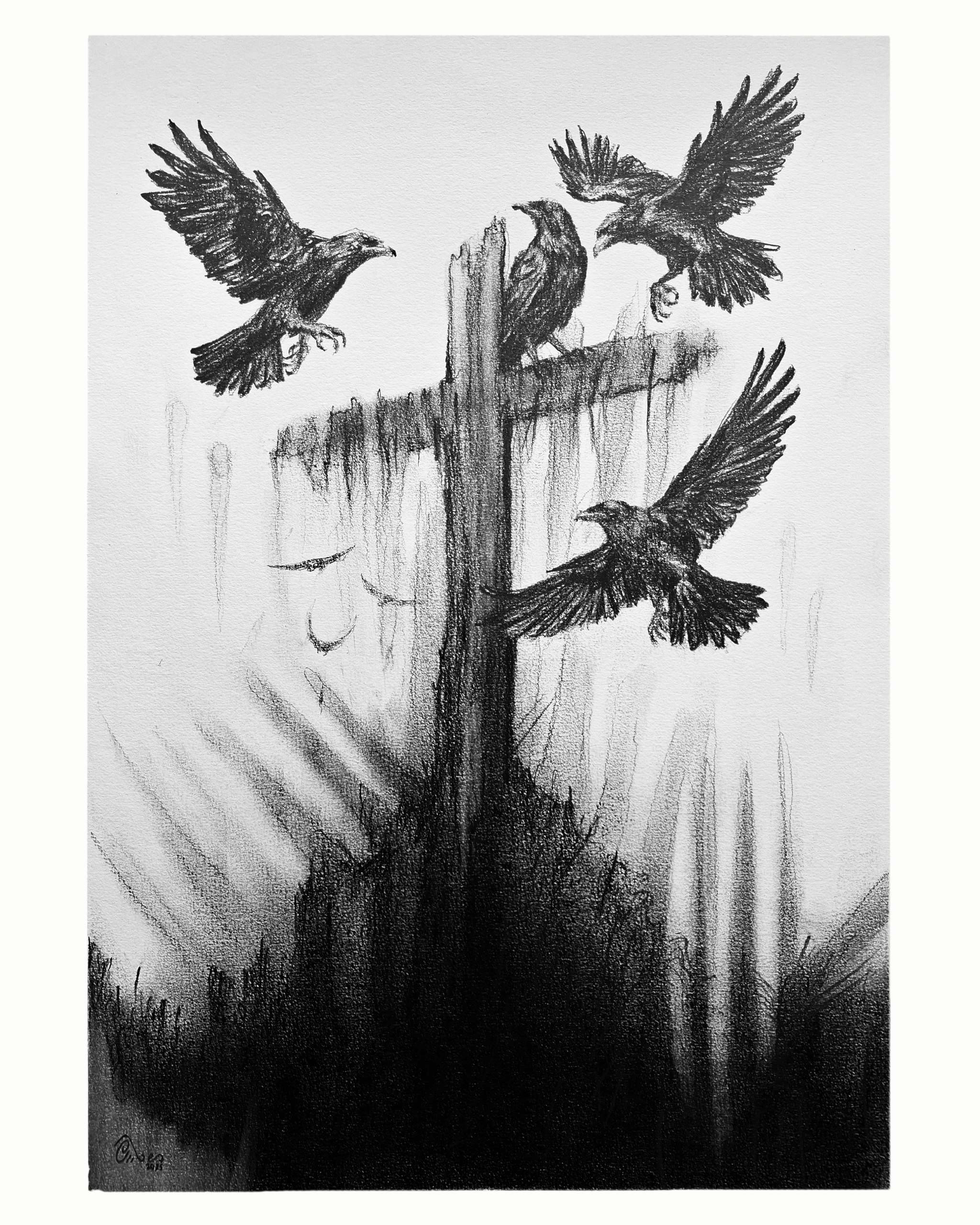 Silent Vigilance | Original Drawing