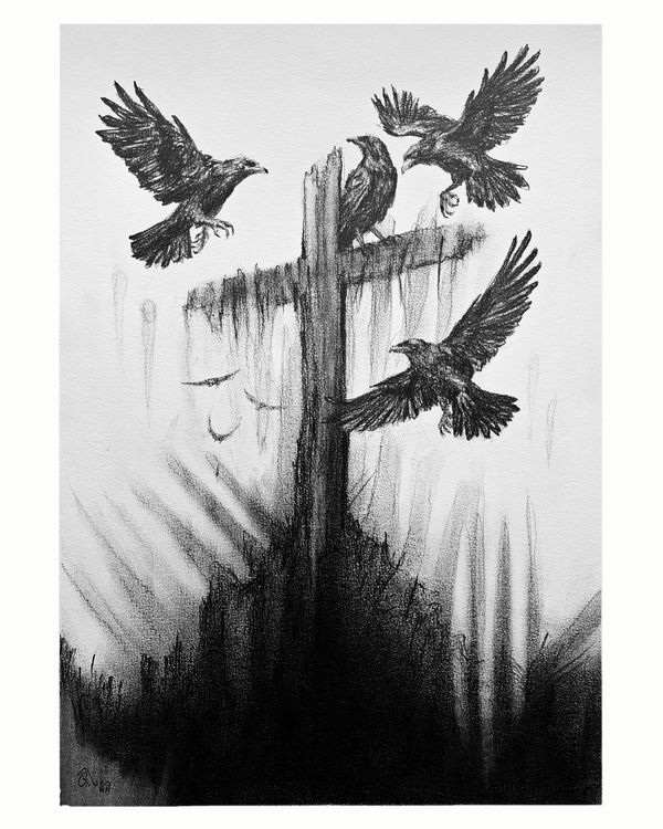 Silent Vigilance | Original Drawing