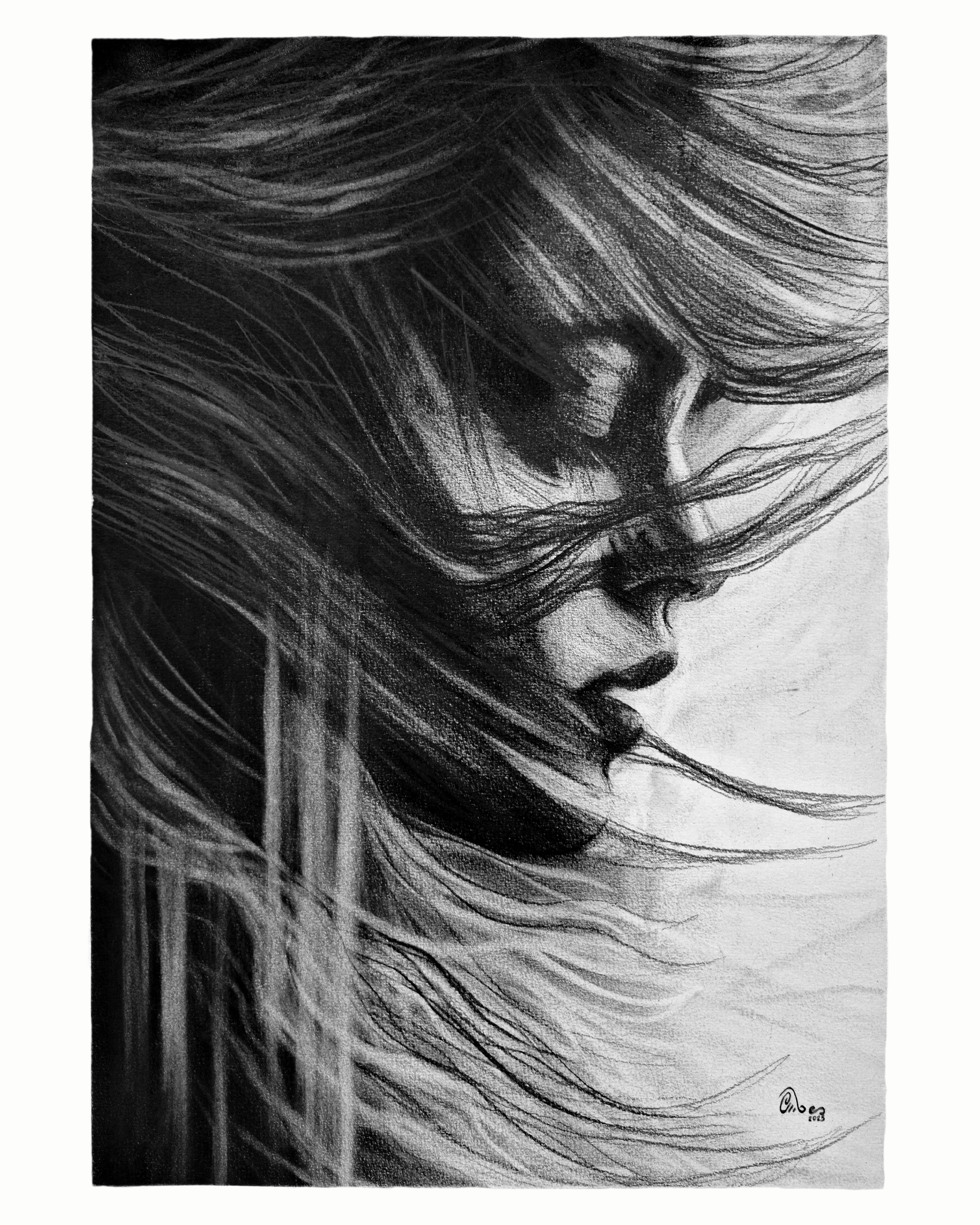 Shapes, Scars & Thoughts | Original Drawing