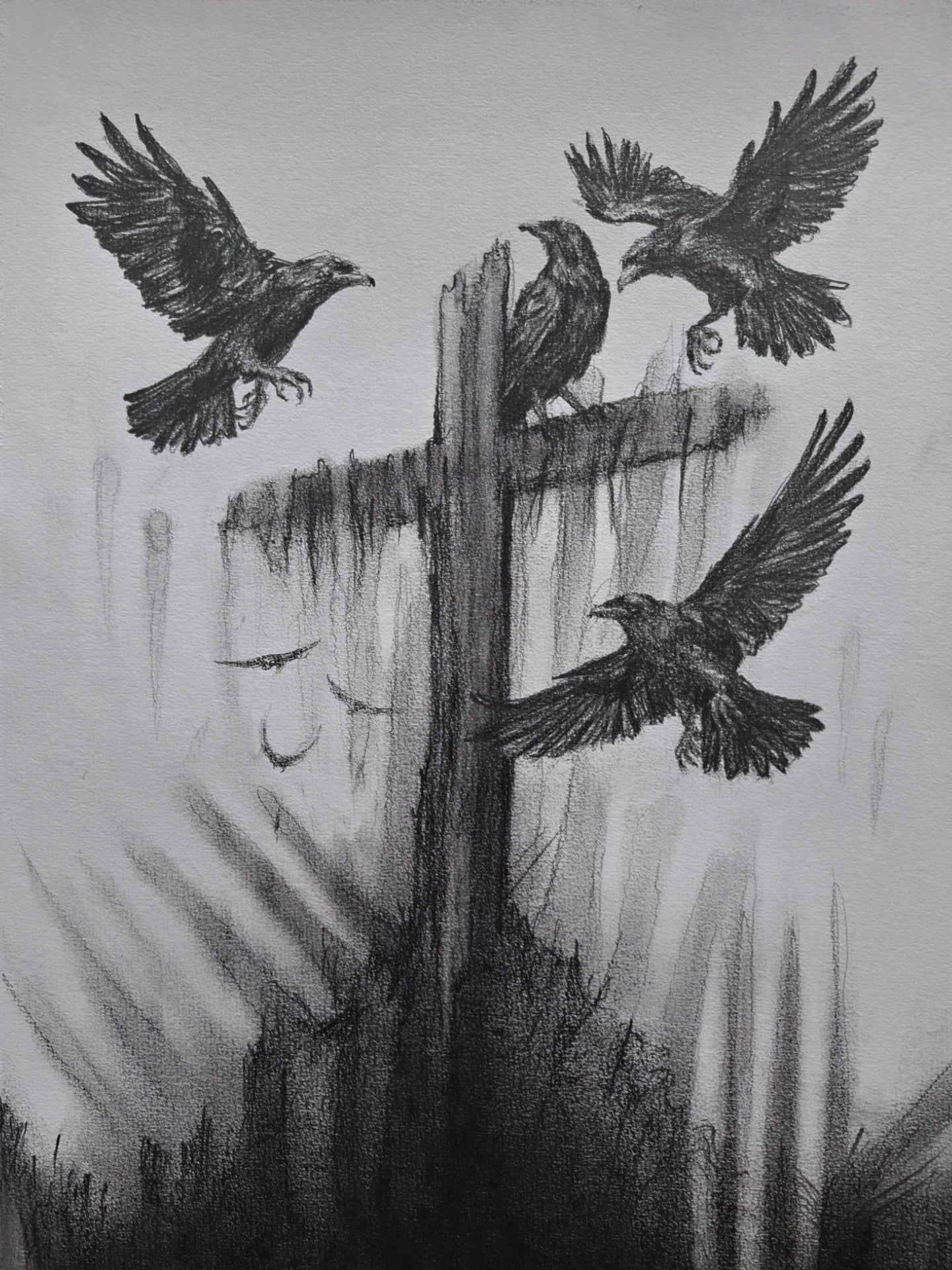 Silent Vigilance | Original Drawing