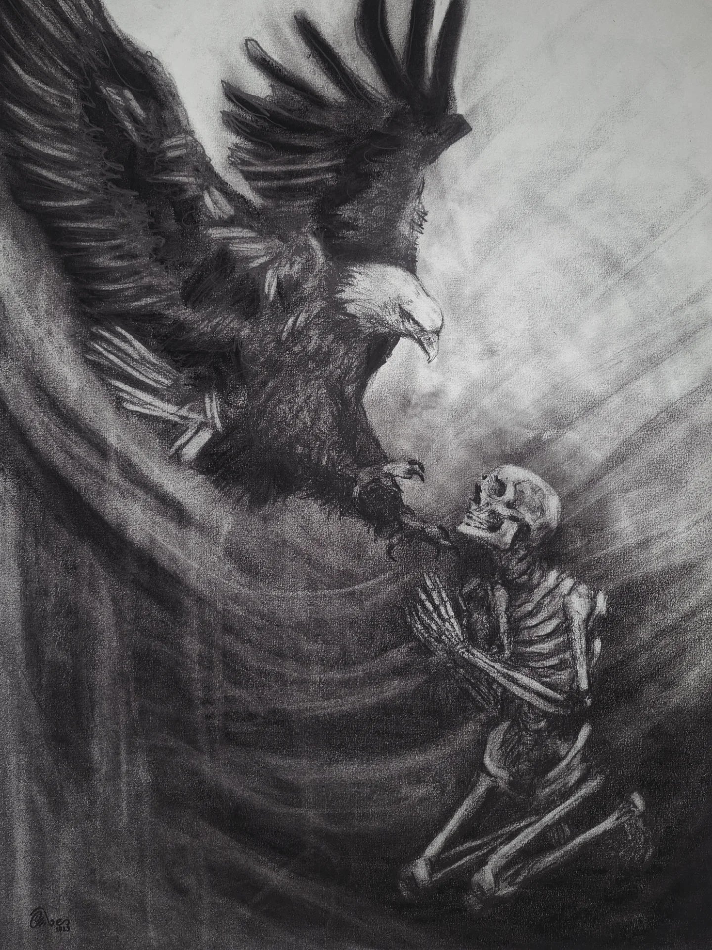 You'll See Me Fall | Original Drawing